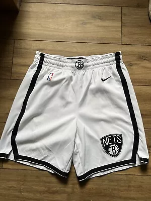 Nike Authentic Brooklyn Nets NBA Basketball Shorts Size L • £20