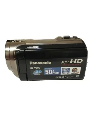 Panasonic HC-V500 Full HD/3D Playbac 1080/50p 50XI Zoom/32.4mm WIDE TESTED  • £95