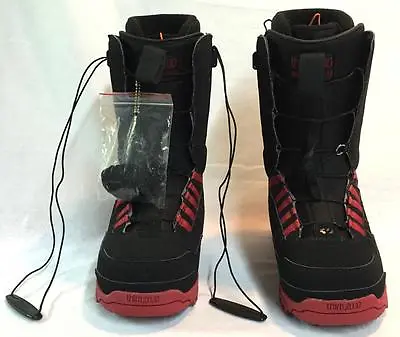 Thirty Two 32 Men's Prion FT Snowboard Boots Black Deep Red Size 8.5 NEW • $107.78