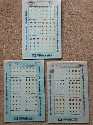 Unused Microscale Decals 1:72 USAF Squadron Emblems 72-305 72-369 & 72-361 • £3.99