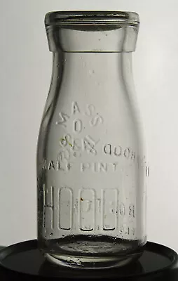 Vintage Hood Dairy Boston Embossed / Half Pint Milk Bottle • $12