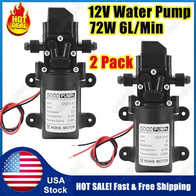 12V Automatic Fresh Water Pressure Diaphragm Pump 5GPM 130PSI For Boat/Marine/RV • $20.99