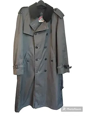 Mackintosh Weather Fair Overcoat Trench Coat Wool Blend Lining Mens 42 Long Gray • $71.96