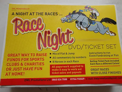 The Superb Race Night Dvd Horse Racing Set - 50 Per Runner Tickets-pig And Dog • £32.50