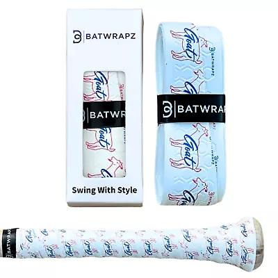 BatWrapz The Goat Baseball Softball Bat Grip Tape 1.1mm Durable Comfortable Grip • $17.95