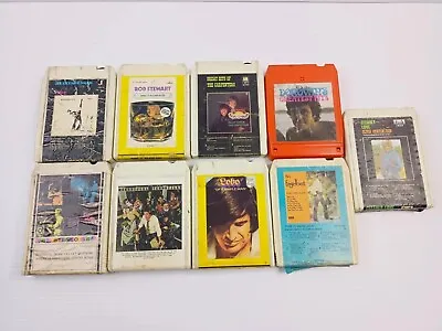 Lot Of 9 Vintage 8 Track Music Tapes BILLY JOEL ROD STEWART DONOVAN'S #1 • $99.95