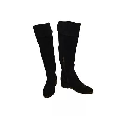 Vince Camuto Women's Black Suede Leather Knee High Boots Size 9: Brand New! • $29