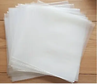 100 7  Plastic Outer Polythene Record Sleeves / Covers 250g Free Delivery • £11.30