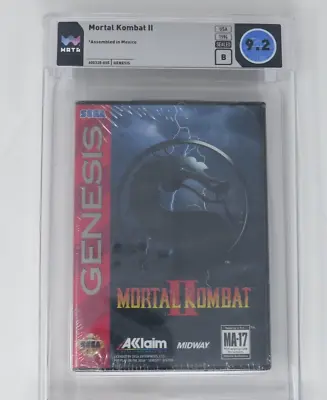 Mortal Kombat 2 Sega Genesis Midway Factory Sealed Video Game Wata 9.2 Graded II • $1895.24