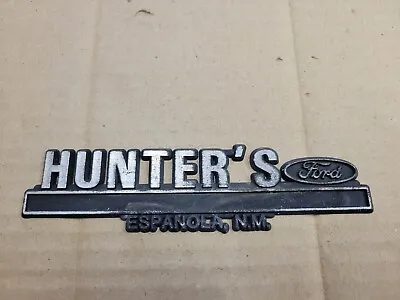 Hunter's Ford Espanola New Mexico NM Car Dealership Dealer Emblem Badge Logo  • $17.99