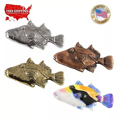 Creative Pewter Designs Triggerfish Lapel Pin Or Magnet S086 • $17.99