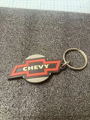 USED Vintage Rubber Chevy Keychain/ Chevrolet Bowtie Shaped W/detachable Keyring • $11.88