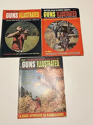 VTG GUNS ILLUSTRATED MAGAZINE 1st Three Issues Vol 1 No. 1-3 1960 • $21.99