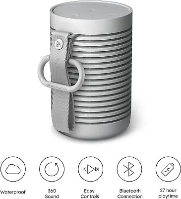 B&O Bang & Olufsen BeoSound Explore Portable Waterproof Bluetooth Speaker - Grey • £149