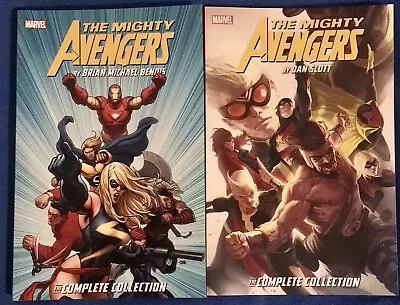 Mighty Avengers The Complete Collection TPB Vol 1 & 2 By Bendis & Slott 2019 • £48.19