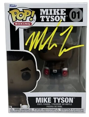 Mike Tyson Signed Autographed Funko POP Figure Mike Tyson Exclusive Hologram Yel • $174.99