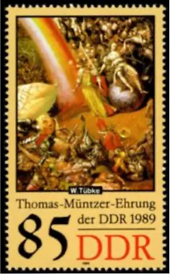 DDR #Mi3273 MNH 1989 Muntzer Paintings Theologian Reformer [2771] • $2.88