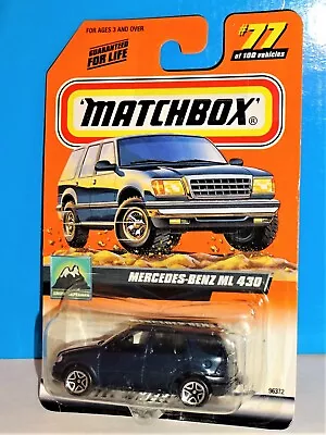 Matchbox Snow Explorer Series #77 Mercedes-Benz ML 430 Dark Blue W/ 2000 Logo • $6