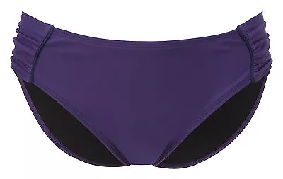 Panache SW0649 Swimwear Veronica Ruched Bikini Pant / Brief Cassis • £11.99