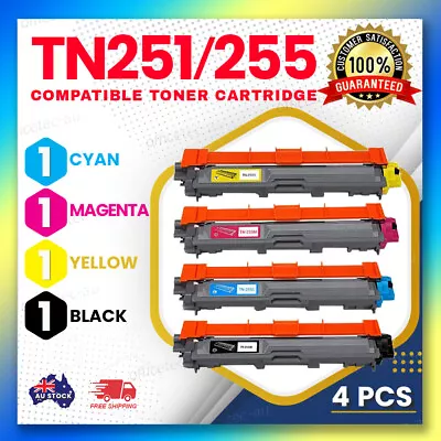 4x TN251 TN255 Toner For Brother MFC-9140CDN MFC-9330CDW MFC-9335CDW MFC-9340CDW • $44.90