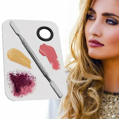 Professional Makeup Blending Palette W/ Spatula Tool & Hole For Thumb W/ Rubber • $6.99
