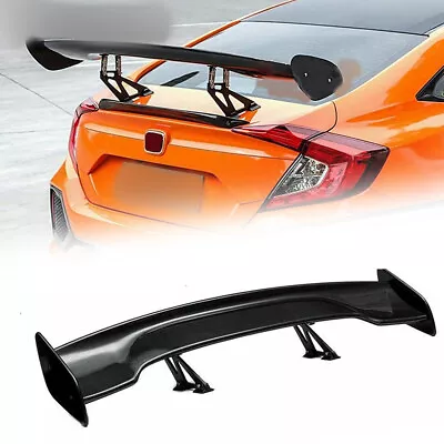 Carbon Fiber Style Universal 57  Adjustable Rear Trunk GT-Style Spoiler Wing • $129