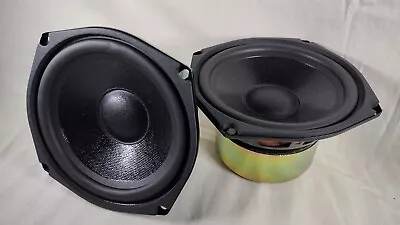 (2 Pack) New Old Stock - 5.25  Shielded Woofer Speaker Square - Dayton 295-300 • $17.99