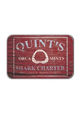 JAWS - QUINT'S ORCA MINTS Peppermint Shark Jaw Candies In Collectible Tin • $6.95