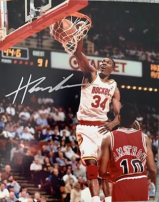 Hakeem Olajuwon Hand Signed Autograph 8x10 Photo With COA • $99