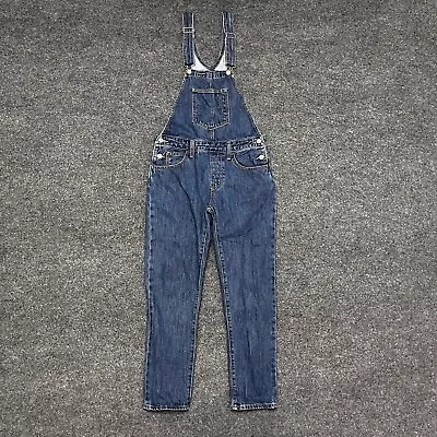 Levis Overalls Women’s Small Blue Denim Jeans Bib Workwear • $19.99