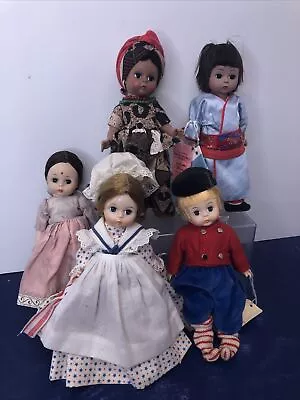 8” Madame Alexander Doll Lot Of 5 Dolls India Dutch Japan America Africa #MA3 • $29.95