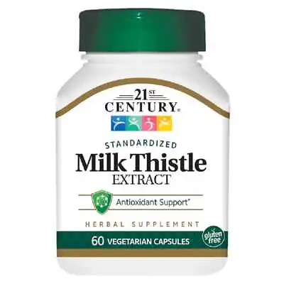 21st Century Standardized Milk Thistle Extract 175 Mg 60 Veg Caps • $9.56