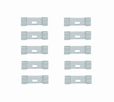 10 Pack VERTICAL BLIND Vane Saver WHITE FLAT REPAIR CLIPS ~ Fixes Broken Holes • $14.95