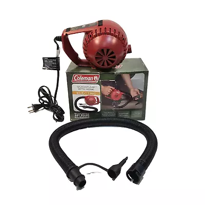 Coleman 120 V Electric Quick Pump With Hose And Adaptor 2012 Airbed • $12.88