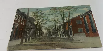 Postcard Chestnut Street Looking West Mifflinburg PA  Vintage People  • $10.90