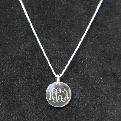 925 Sterling Silver Monogram Personalized Necklace Pick Any Chain Style • $16.99