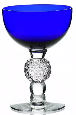 Morgantown Golf Ball Cobalt Blue  Champagne Sherbet Glass 405527 • $25.99