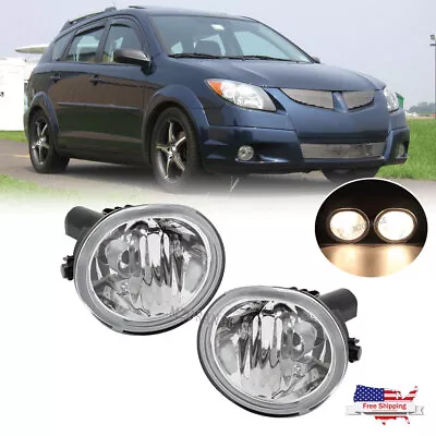 For 2003-2008 Toyota Matrix Pontiac Vibe Clear Driving Fog Lights Left+Right • $37.90