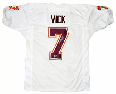 Michael Vick Signed Autographed Virginia Tech Hokies #7 White Jersey Coa • $199