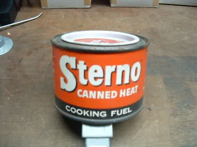 Sterno Old Vintage Metal Can With Original Contents Canned Heat Cooking Fuel • $15