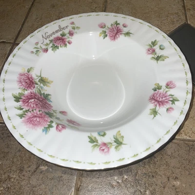 $35 • Buy Royal Albert Flower Of The Month  November Large Rim Soup Bowl -9 1/2”