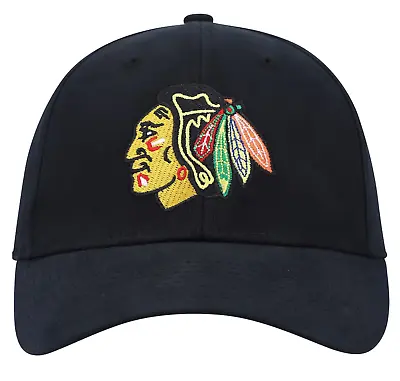 Chicago Blackhawks Black Hat Mvp Authentic Nhl Hockey Team Adjustable New Cap • $21.99