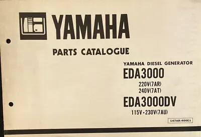 Yamaha Genuine-parts Book  EDA3000 EDA3000DV  DIESEL GENERATOR 1985 • $30