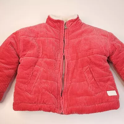 7 For All Mankind Girls Jacket Size 24 Months Pink Corduroy Jacket Toddler  • $16.80