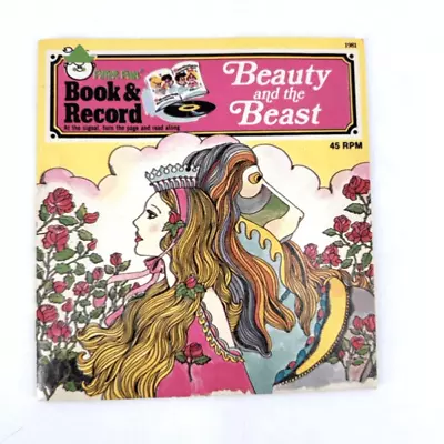 Vintage Peter Pan Book & Record Beauty & The Beast 1981 Children’s Illustrated • $10