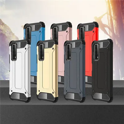 Shockproof Tough  Case For Huawei P Smart 2019-20 Y6 2019 P30 P40 ARMOUR Hard • £2.30