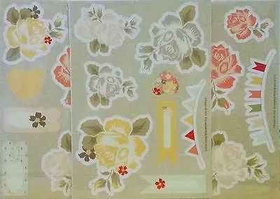 Chipboard Die Cuts - Roses - Pink And Yellow - 3 Packs Of 2 A5 Sheets • £3