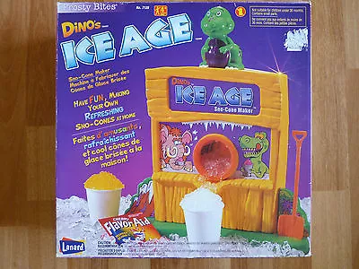 Vintage Dinos Ice Age Sno-Cone Machine Snow Cone Maker By Lanard  GUC • $51.72
