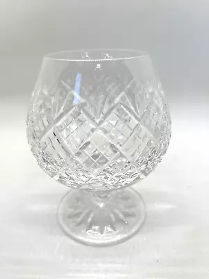 LEAD CRYSTAL BRANDY SNIFTER GLASS Pineapple Pattern No Markings 4.5   TALL • $11