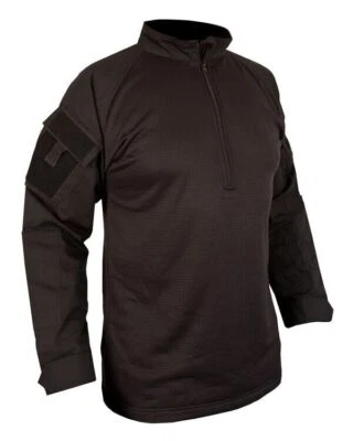 UBACS Black Combat Tactical Fleece Shirt Top Army Special BRITISH ARMY Style • £29.95